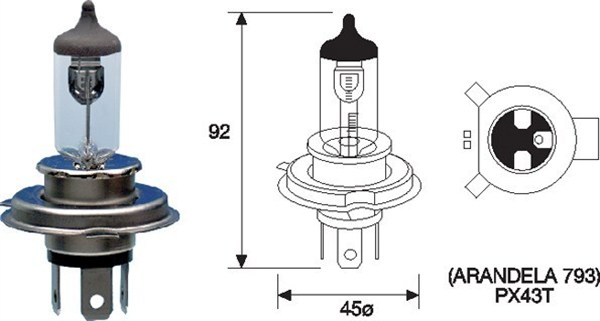 MAGNETI MARELLI 002588700000 Lampadina, Faro di profondità-Lampadina, Faro di profondità-Ricambi Euro